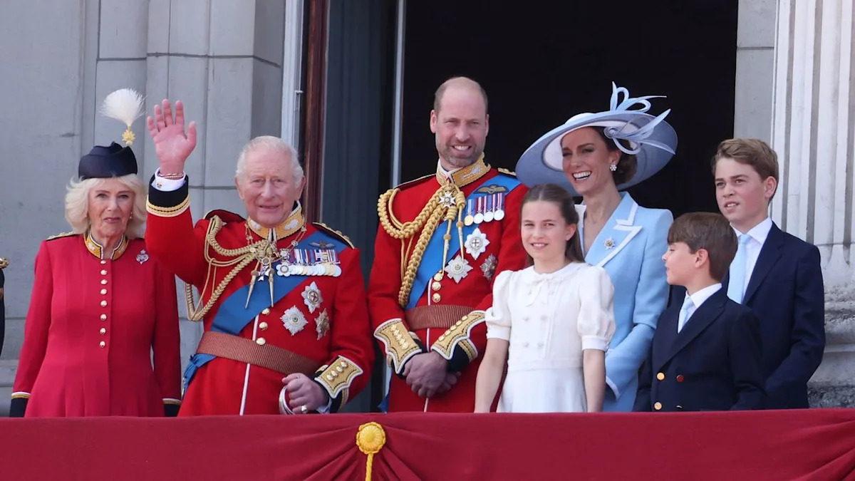Princess Catherine and Prince George Share a Laugh at Trooping the Colour