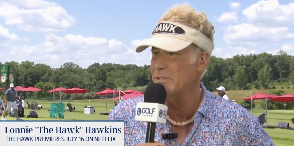 Will Ferrell Promotes New Netflix Golf Comedy 'The Hawk' in Character